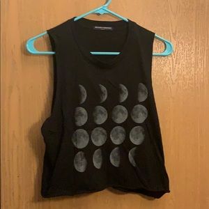 Moon phase crop top